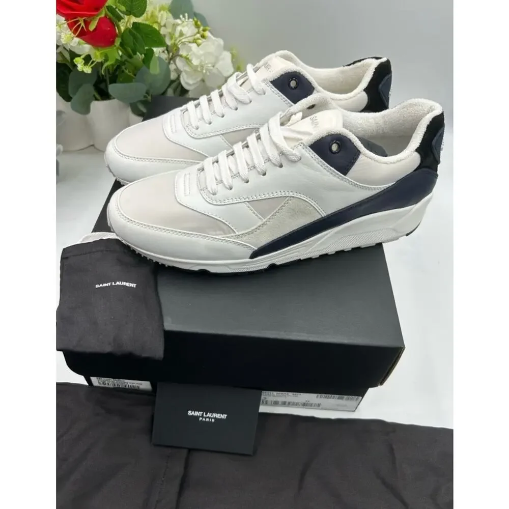 Men's Saint Laurent bump color block suede/leather sneakers size 43 made Italy - Picture 6 of 10